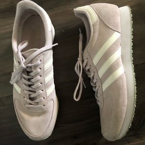 Light purple suede Adidas shoe
